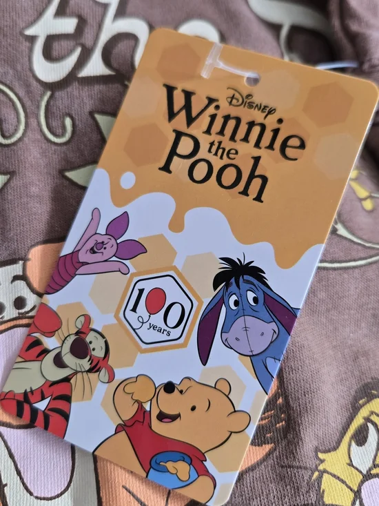 Disney NEW Winnie the Pooh & Friends Brown Acid Wash Graphic Tee Size Small - Picture 7 of 7